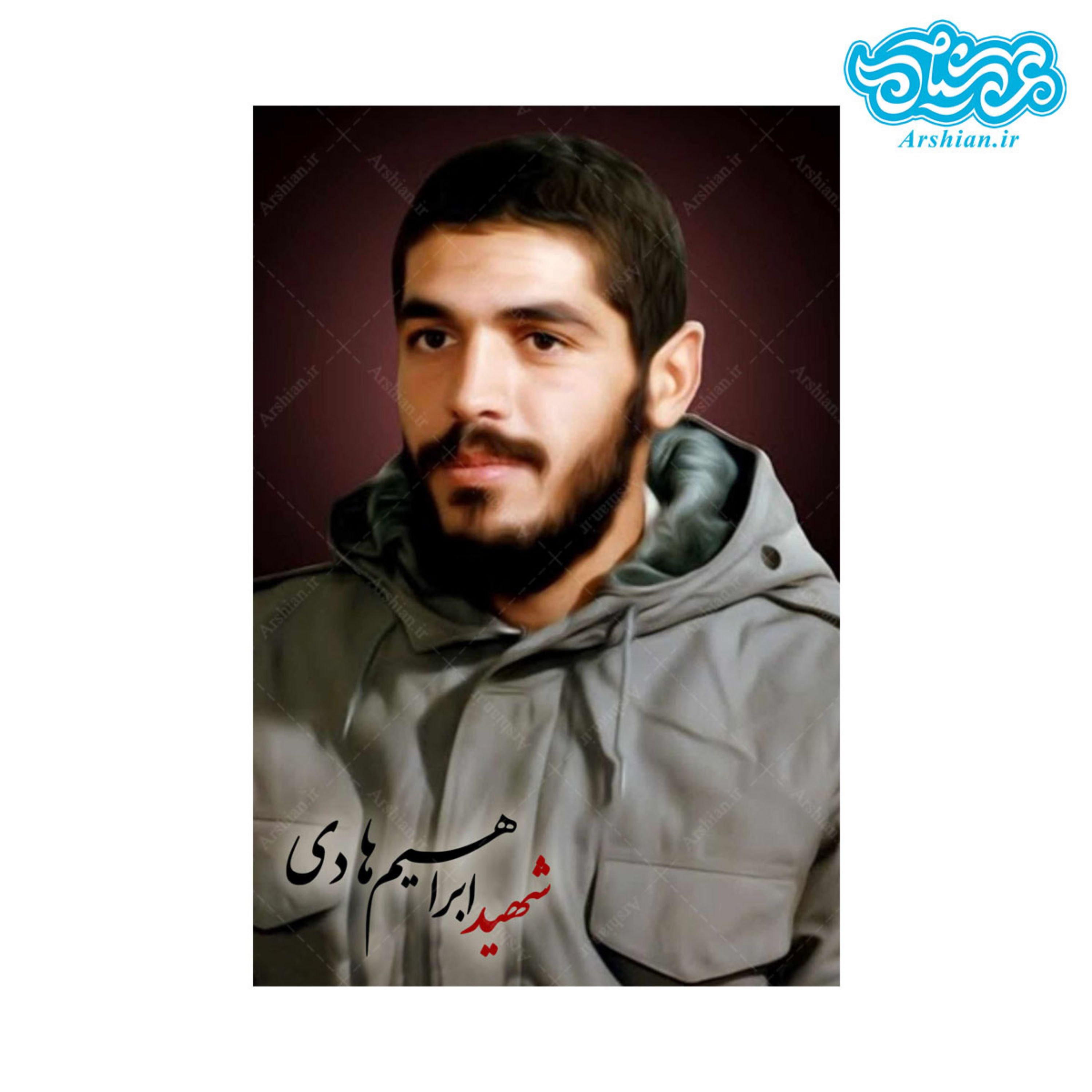 قاب شاسی قاب شاسی شهید ابراهیم هادی 40 در 30 سانتی متر