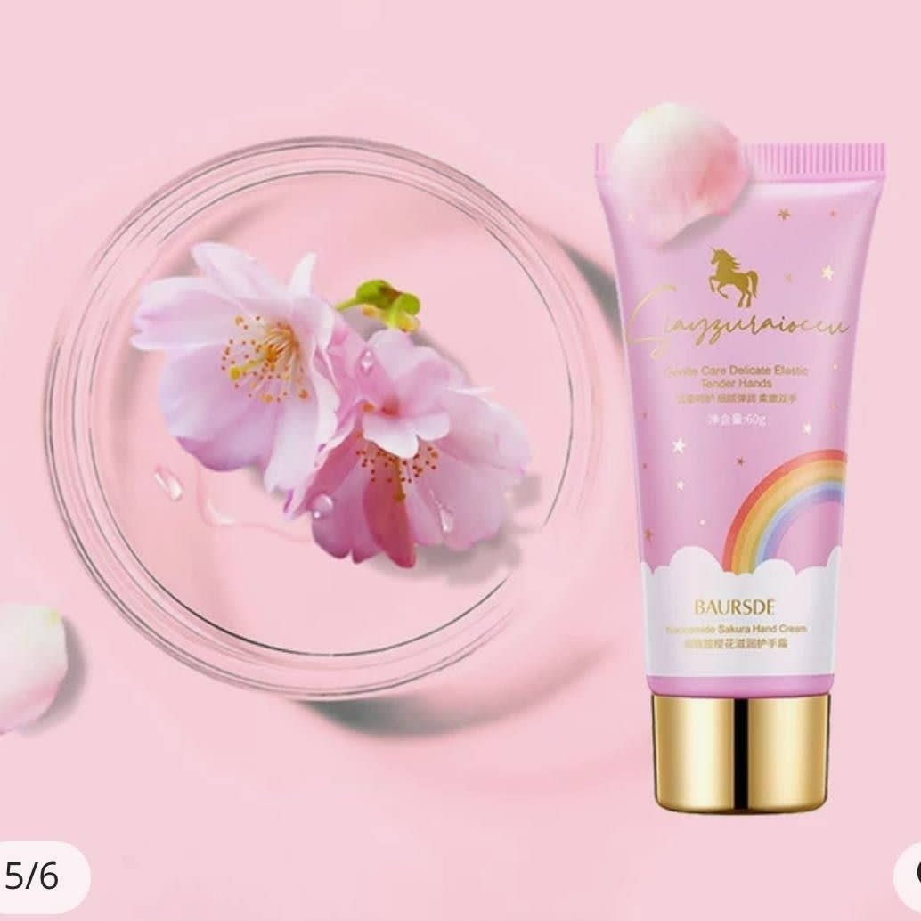 کرم مرطوب کننده دست شکوفه گیلاس،مرطوب کننده،ضدباکتری،روشن کننده،محصولات سالم وگیاهی