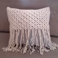 کوسن مکرومه طرح ابشار