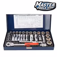 جعبه بکس 31 پارچه 6 پر درایو سه هشتم کوتاه و بلند مستر 