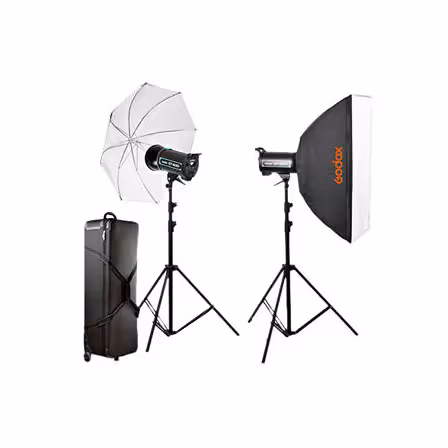 کیت دوتایی فلاش استودیویی Godox QS400II