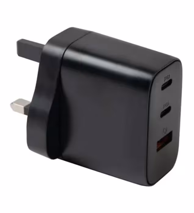 شارژر دیواری جی بی کیو سه پورت 65 وات مدل WC-607
