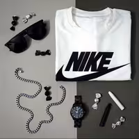 تیشرت  نایکی چاپی اسپان یقه گرد آستین کوتاه چاپ سابلیمیشن