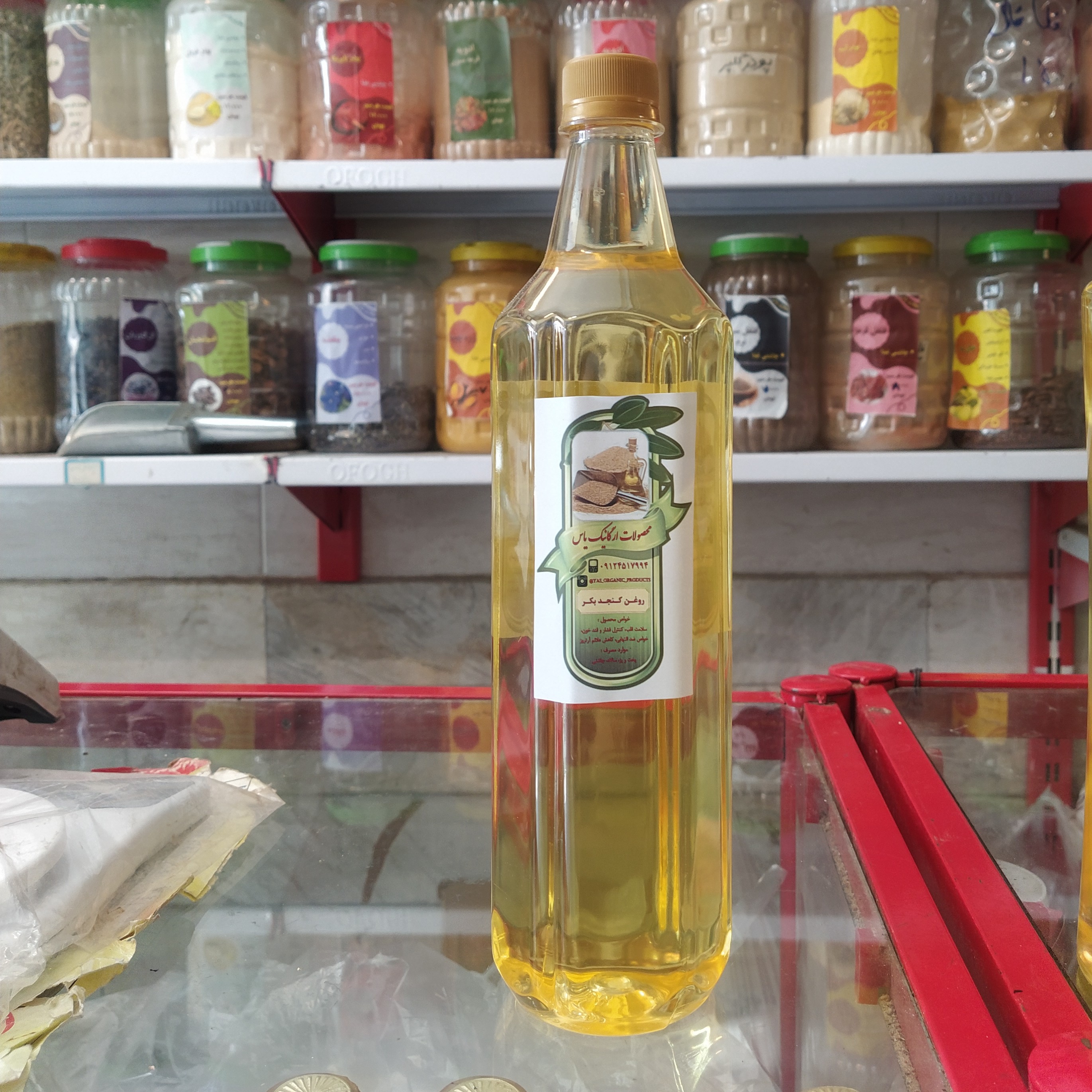روغن کنجد بکر یک لیتری