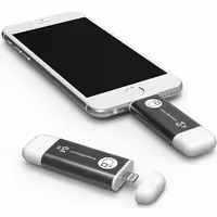 آدام المنتس فلش مموری لایتنینگ مدل iKlips با ظرفیت 64 گیگابایت خاکستری - Hiapple.ir