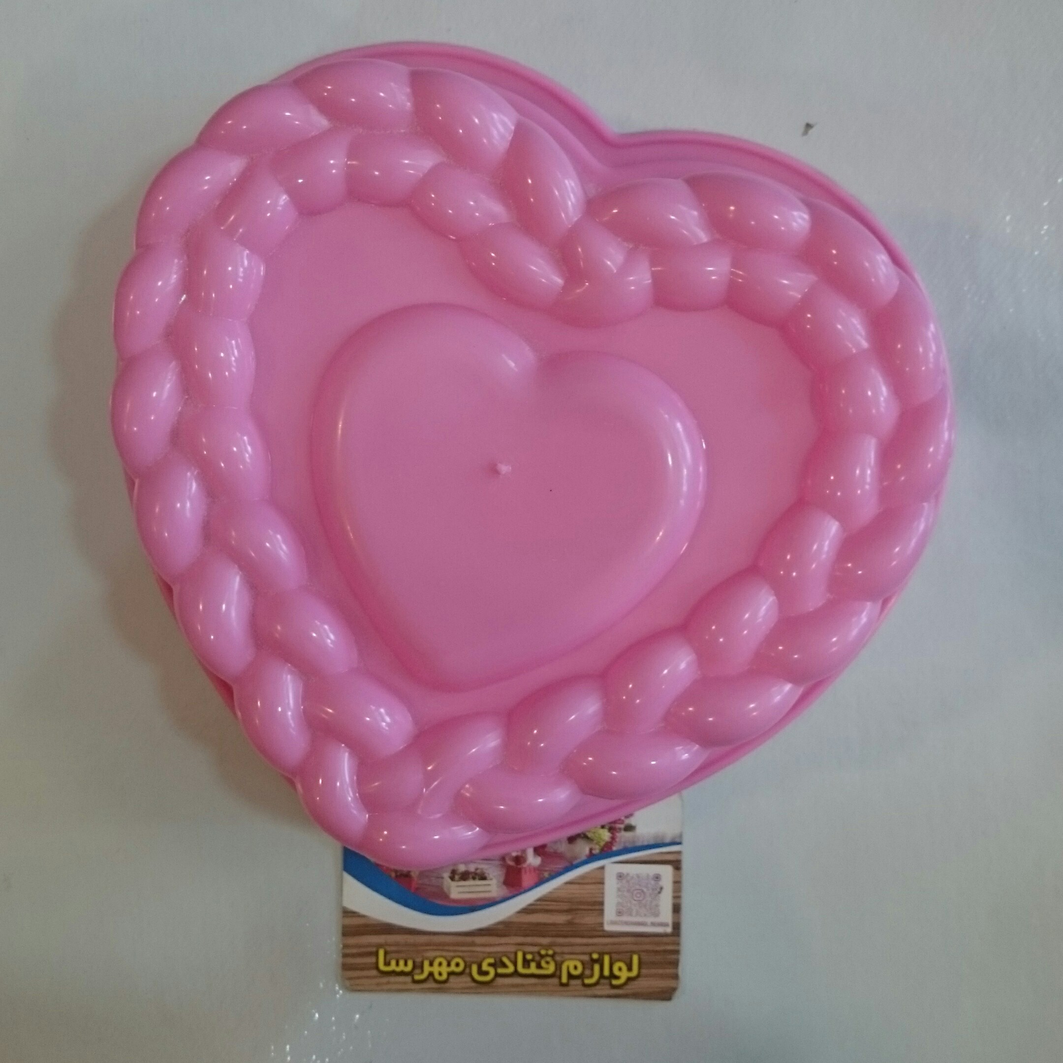 قالب ژله پلاستیکی قلب دور بافت 
