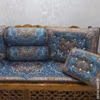 سرویس شاه نشین 7 تکه ترمه طرح میخک 