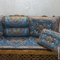 سرویس شاه نشین 7 تکه ترمه طرح میخک 