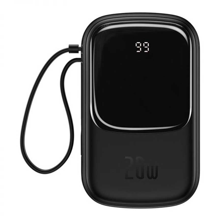 قیمت و خرید پاوربانک بیسوس مدل 20W Qpow PPQD-H01 ظرفیت 20000mAH همراه کابل متصل لایتنینگ | یاس ارتباط