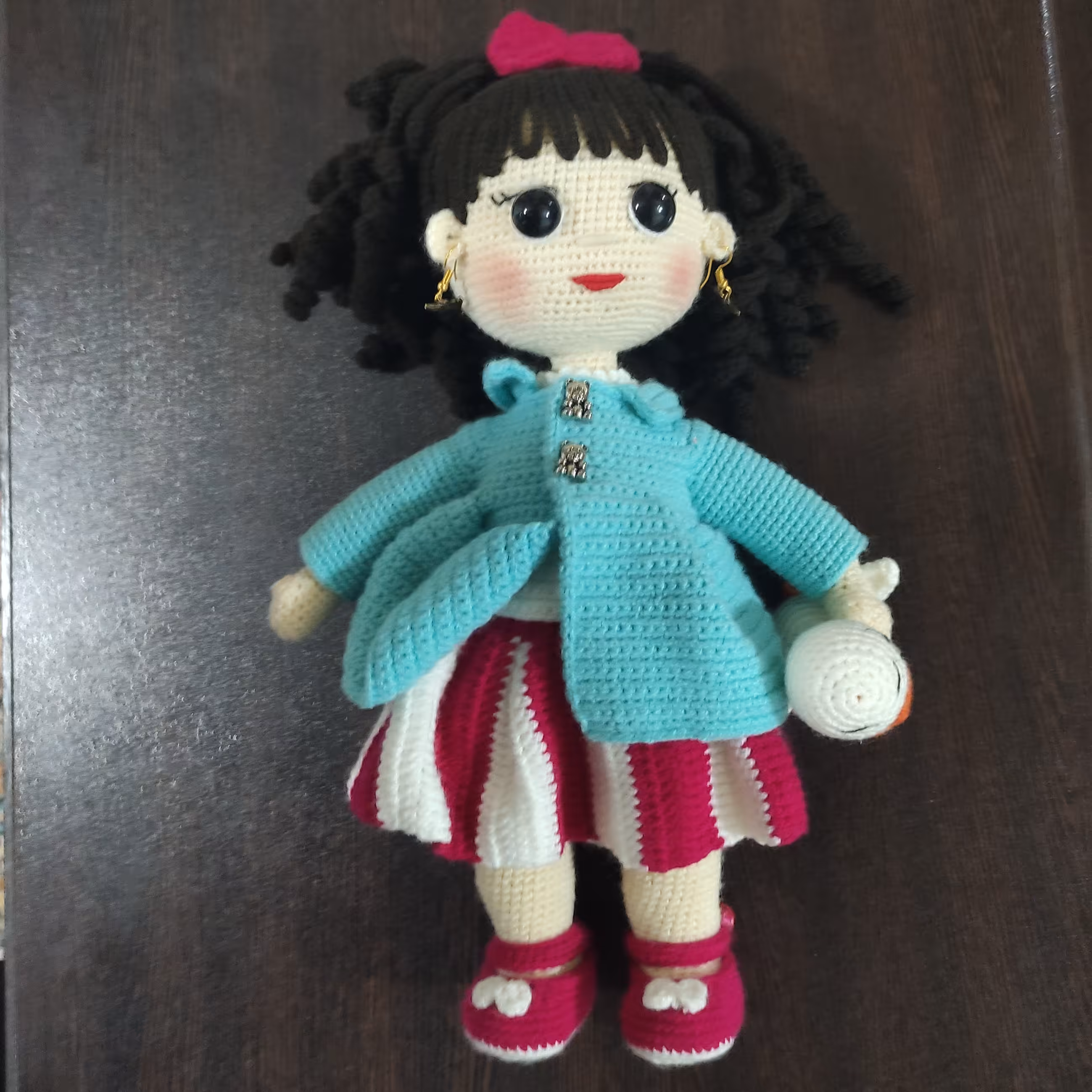 عروسک دختر  آیناز (دست بافت)