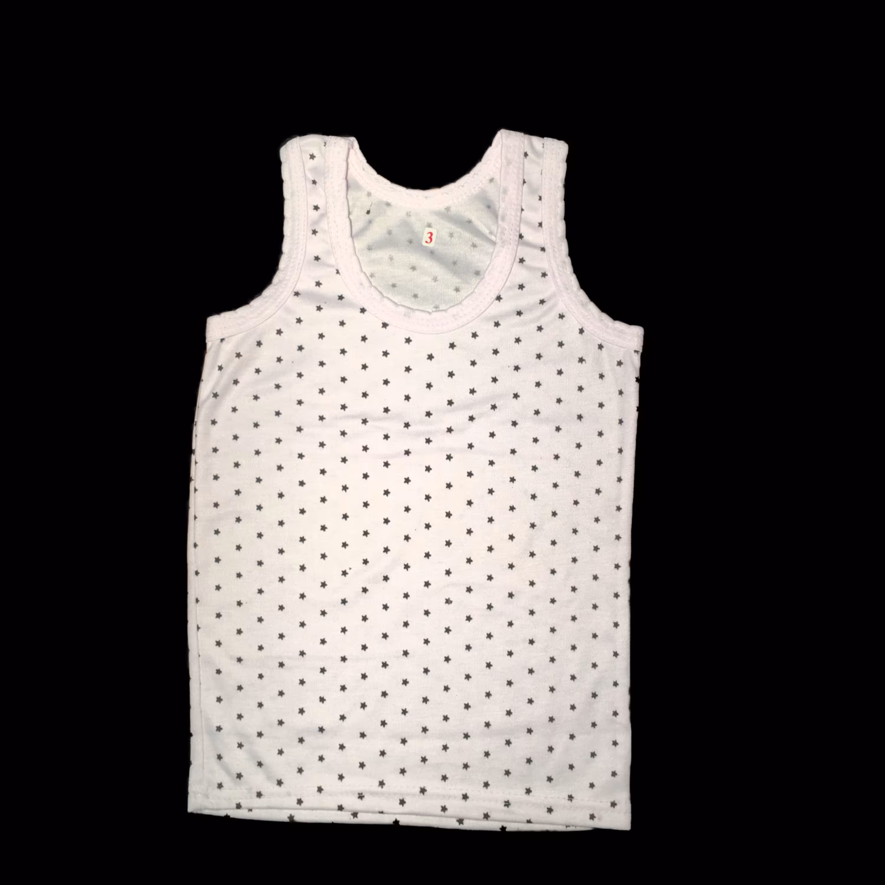 زیرپوش دخترانه سفید طرح ستاره سایز 2