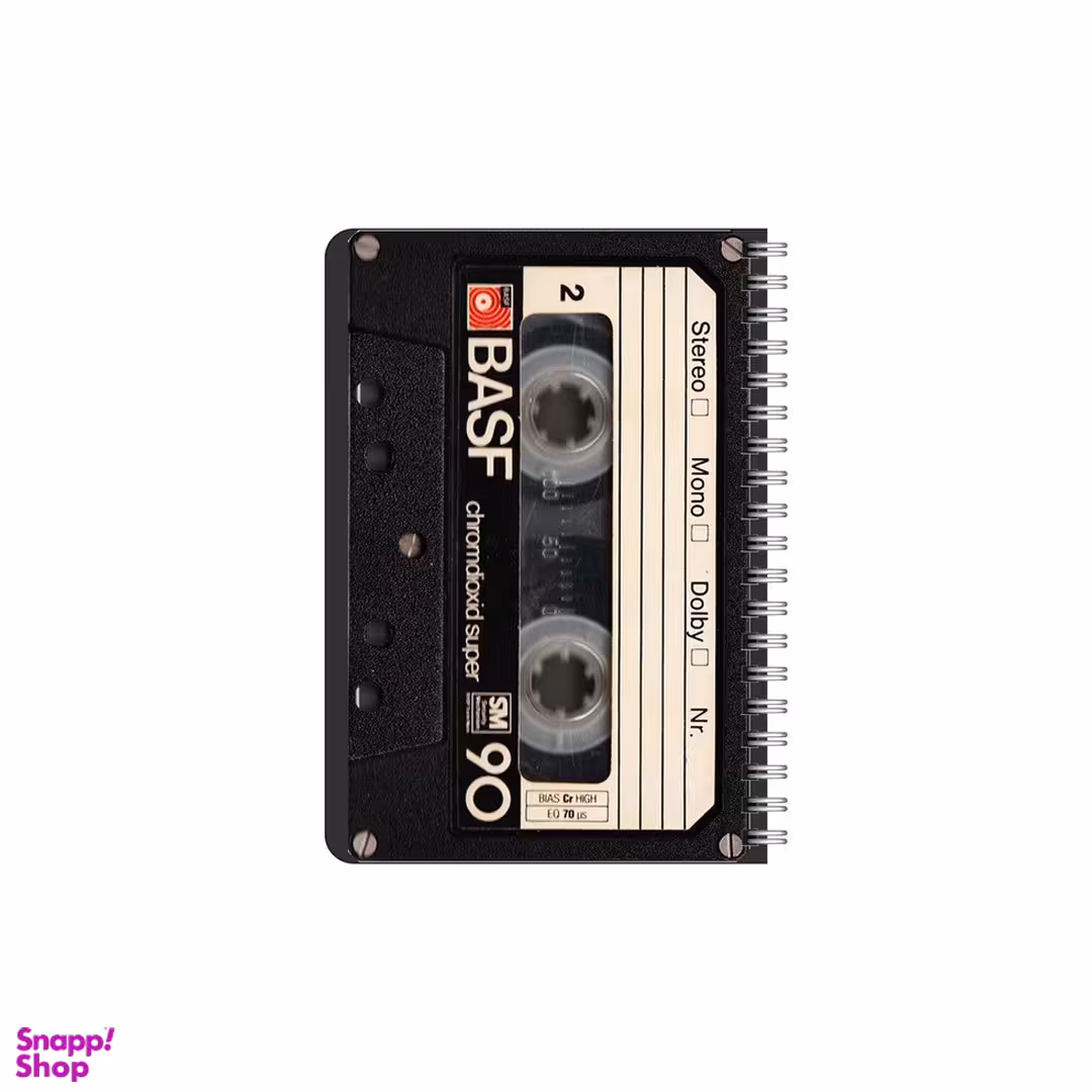 دفترچه یادداشت بامبیلیپ 80 برگ بامبیلیپ مدل چوبی طرح نوارکاست کد 6721616