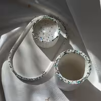 دکوری فیروزه   زیبا وچشمگیر  با شات شمع