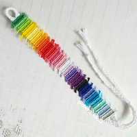 دستبند دوستی طرح تکه های رنگین کد 55