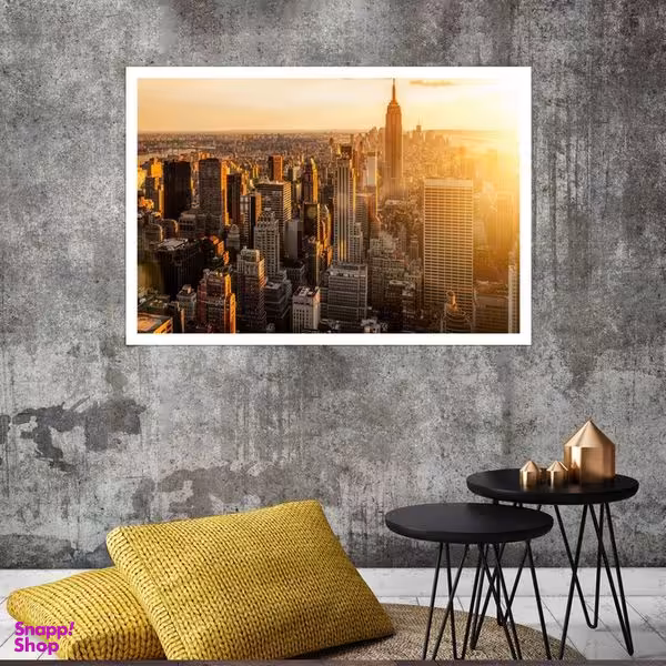 تابلو بکلیت طرح منظره شهر ایمپریا مدل قاب شاسی W-s8096