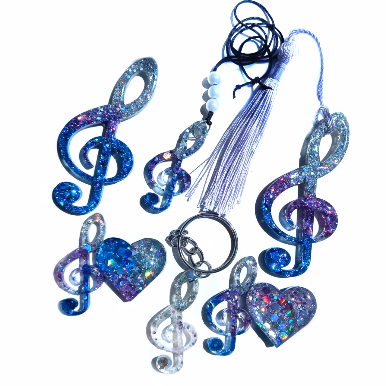 پک 6 عددی نت موسیقی نشانگر کتاب و آویز ماشین و مگنت یخچال و جا کلیدی نت موسیقی سل paksol001