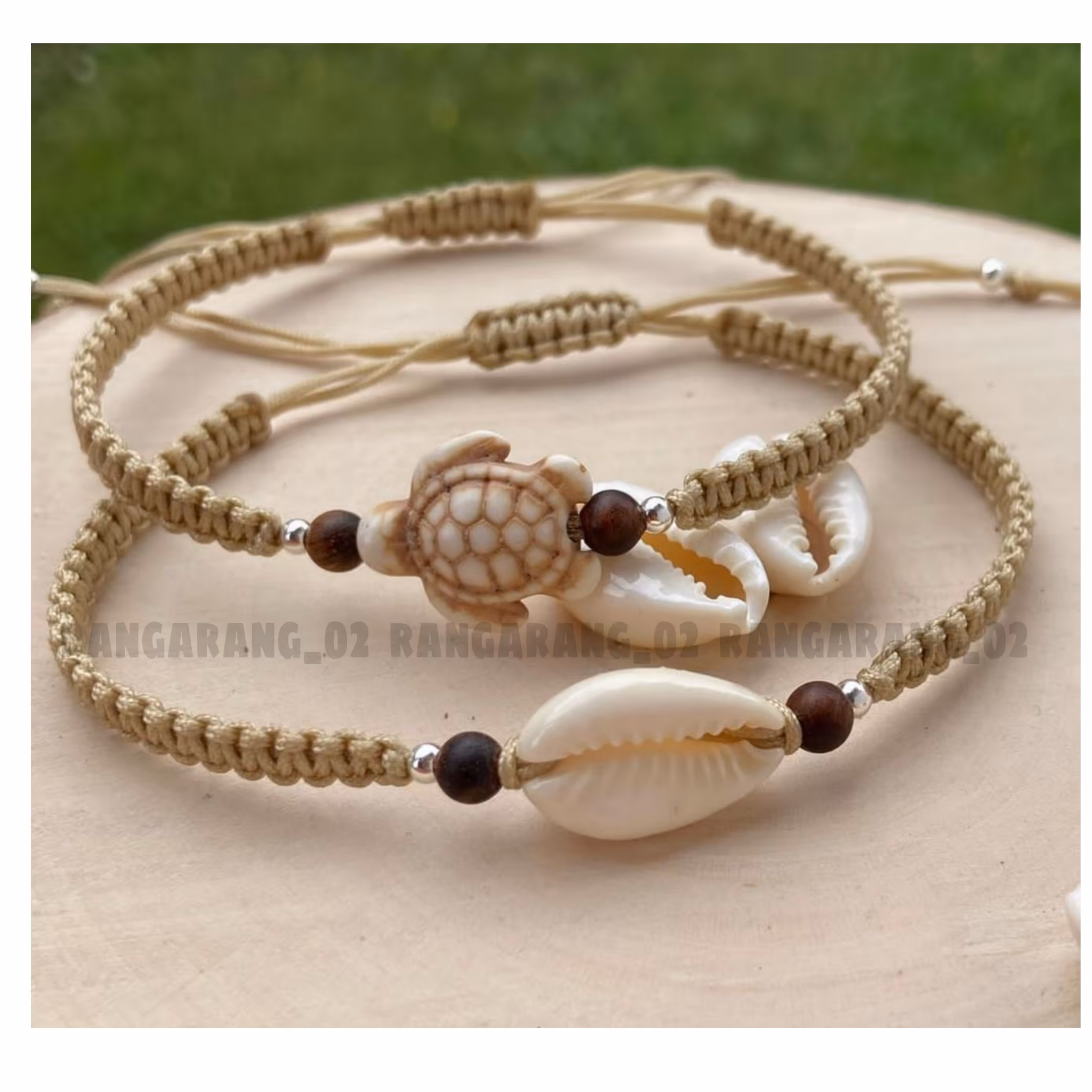 دستبند صدف و لاک پشت