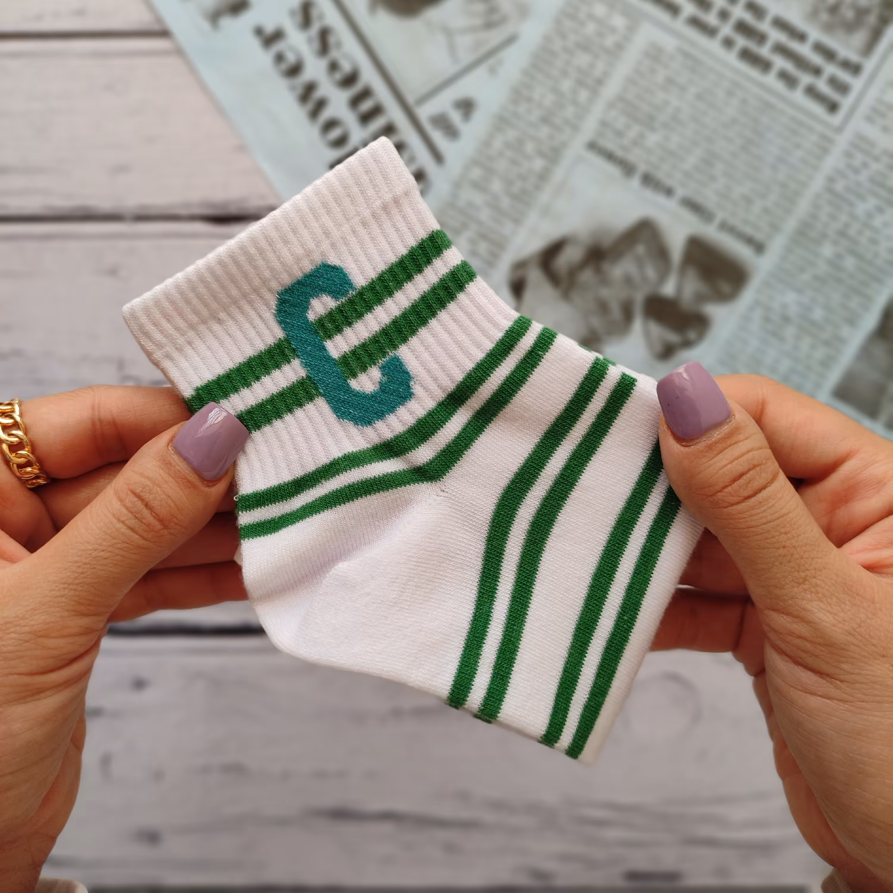 جوراب نیم ساق  کش انگلیسی (پس کرایه)