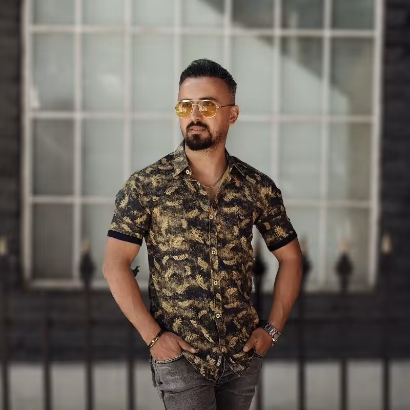 پیراهن مردانه هاوایی استین کوتاه در 4رنگ بدون ابرفت و تضمین کامل کیفیت