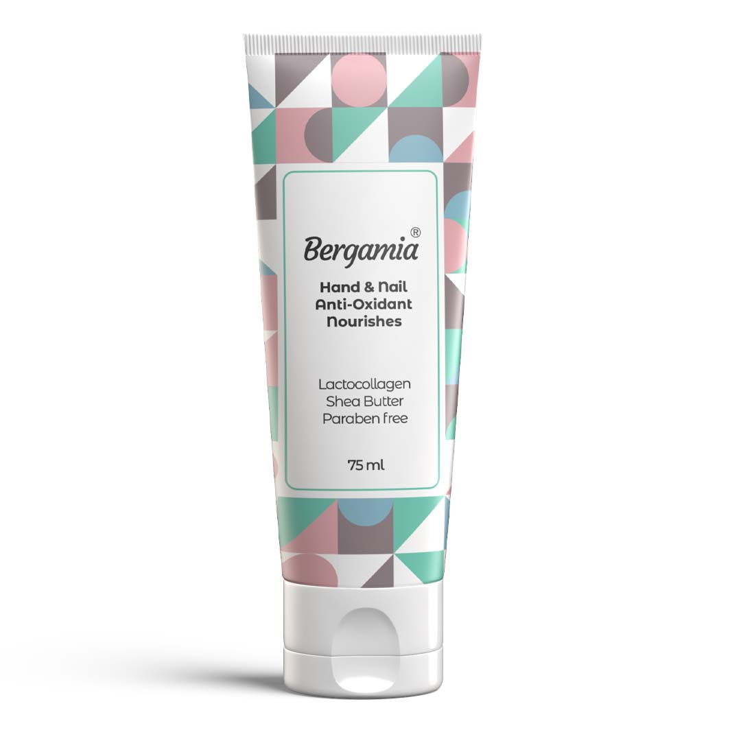 کرم مرطوب کننده دست و ناخن حاوی کلاژن شیر و شی باتر برگامیا 75 میل