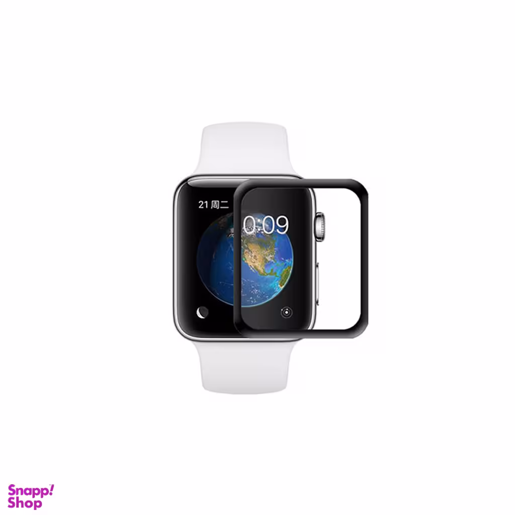 گلس فول بست (Best) با چسب فوق قوی مناسب ساعت هوشمند Apple Watch 38mm