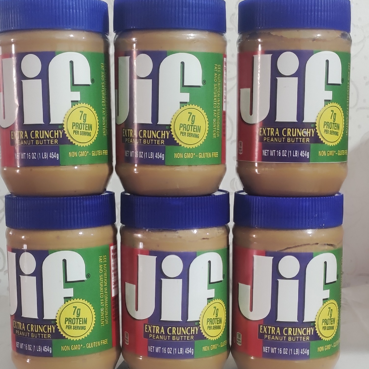 کره بادام زمینی جیف 454g قیمت پخش مدل EXTRA CRUNCHY