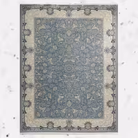 فرش 700 شانه طرح افشان اسلیمی زمینه فیلی کاشان