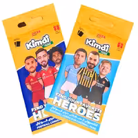 اسباب بازی شانسی کیمدی مدل کارت بازیکن های فوتبال 2024 طرح قهرمانان مجموعه 2 عددی