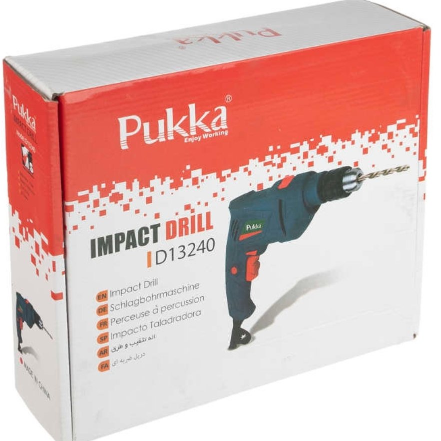 دریل 13 میلیمتری ضربه ای دیمردار 710 وات  پوکا مدل d13240