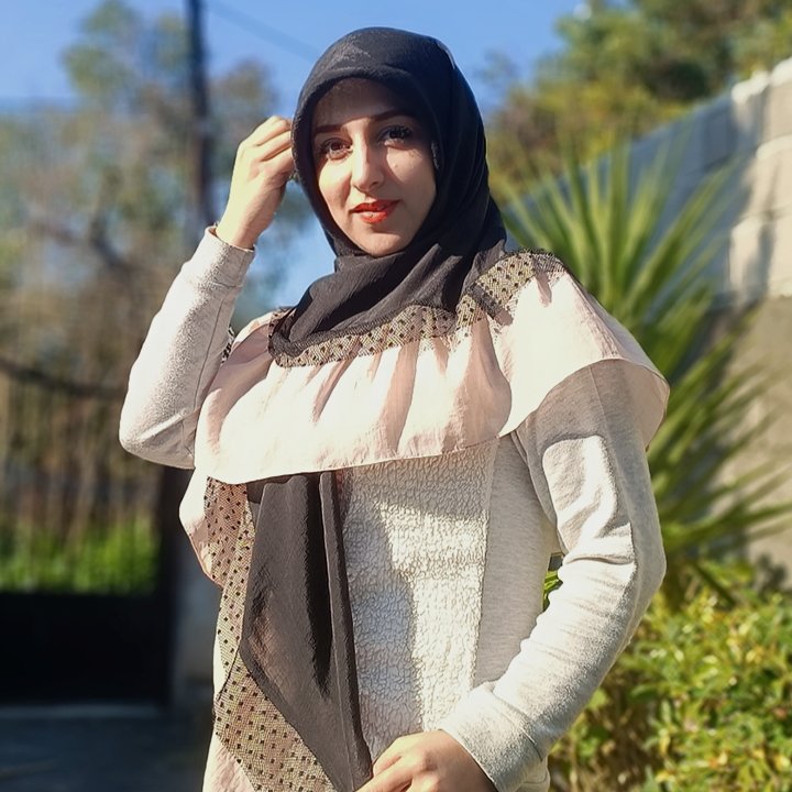 روسری دورچیندار مزونی با ارسال رایگان