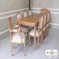 میز ناهارخوری ابزاری طرح گل کد 5