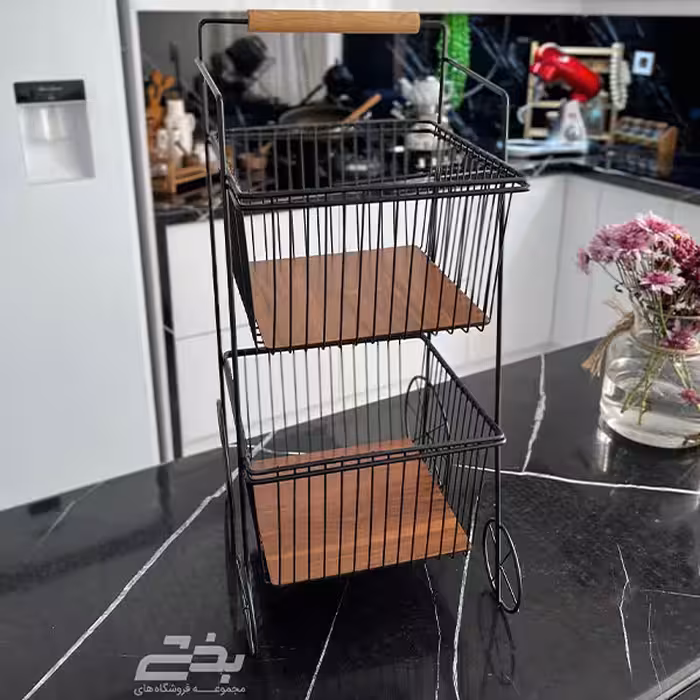 استند 2طبقه چوبی سیب زمینی پیاز