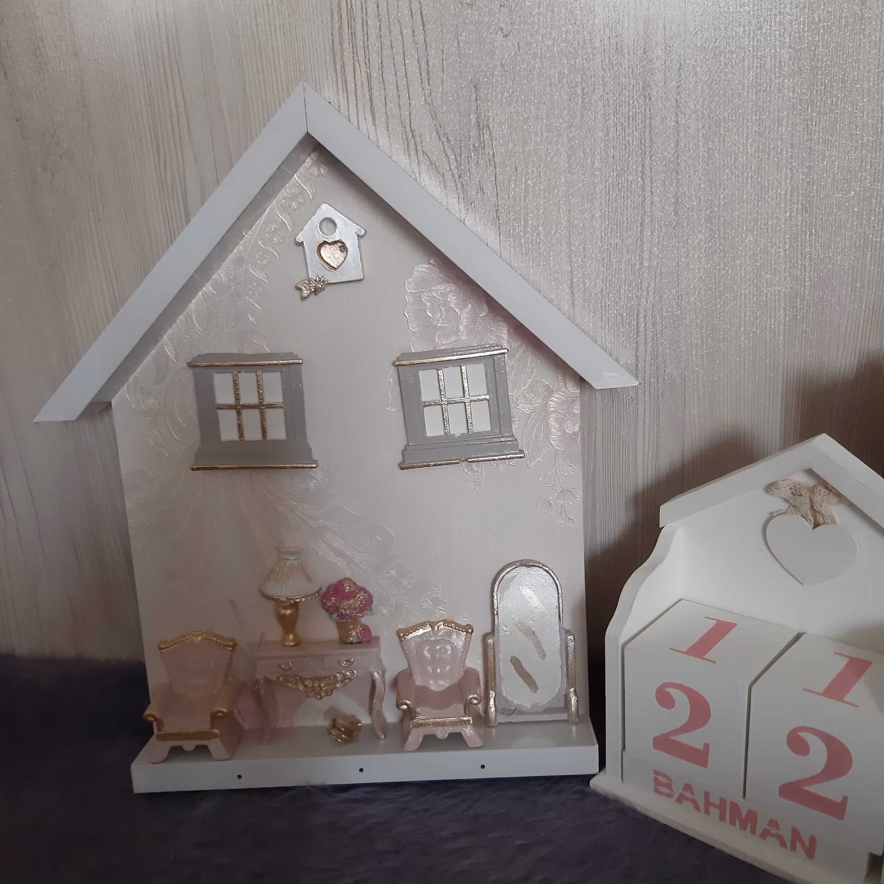 جاکلیدی فانتزی طرح کلبه ، طرح های مختلف ،با کیفیت جنس چوب