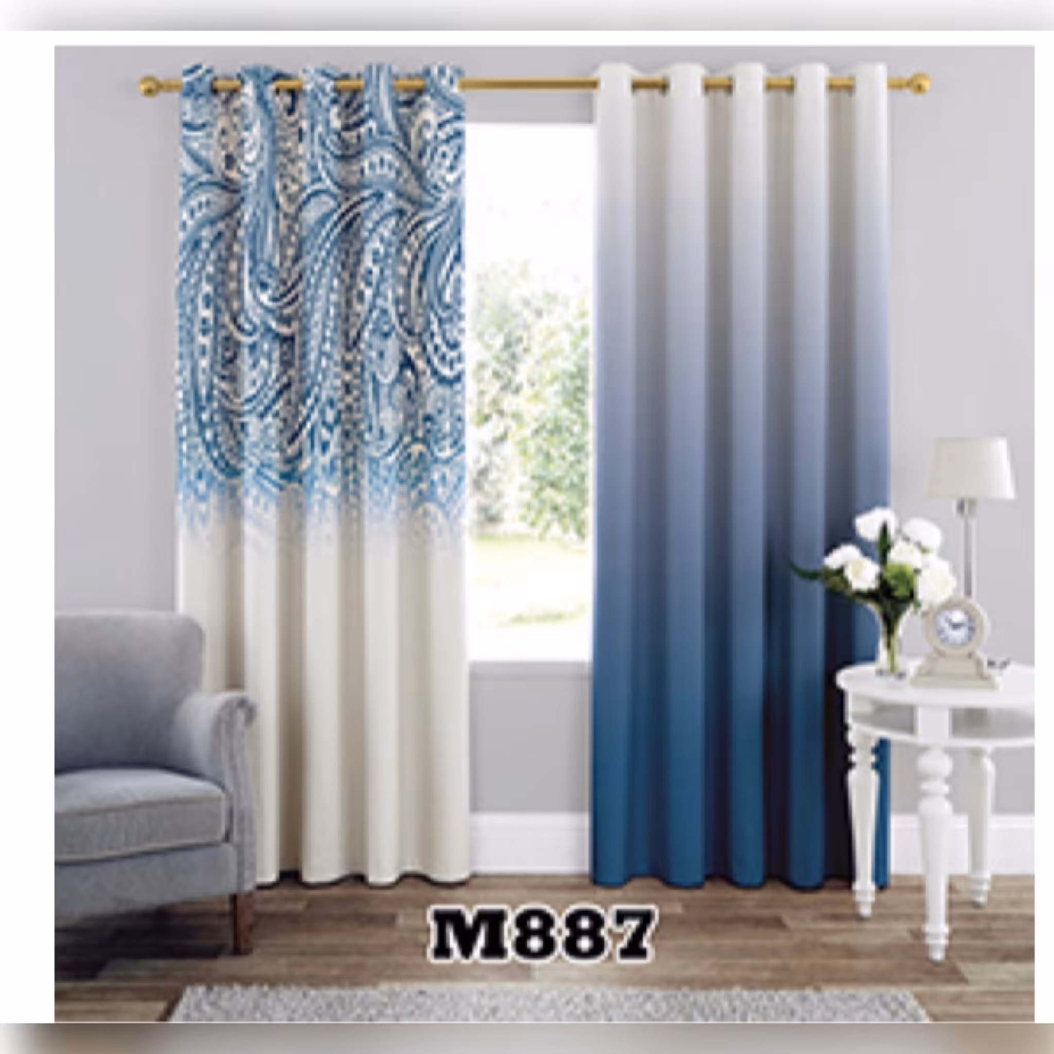 پرده اتاق طرح سنتی 2 بروا گالری با کیفیت و دوخت بسیار عالی