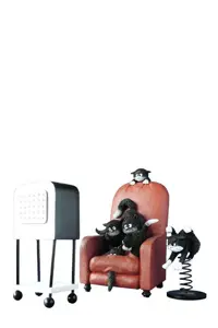 مجسمه Dobout Kitten on chair DUB 59