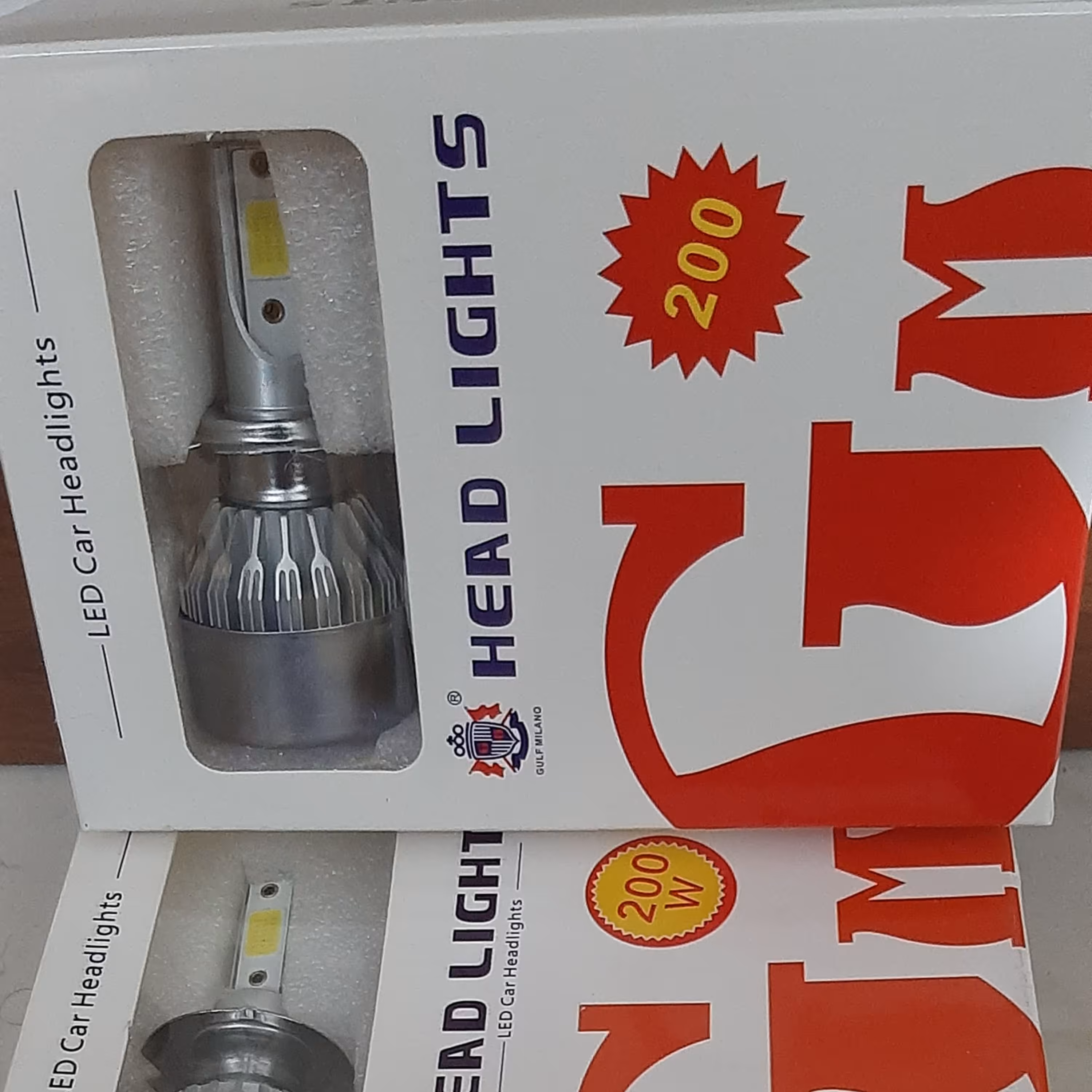 هدلایت H7 بسته دو عددی رنگ سفید h7  هزینه ارسال رایگان 