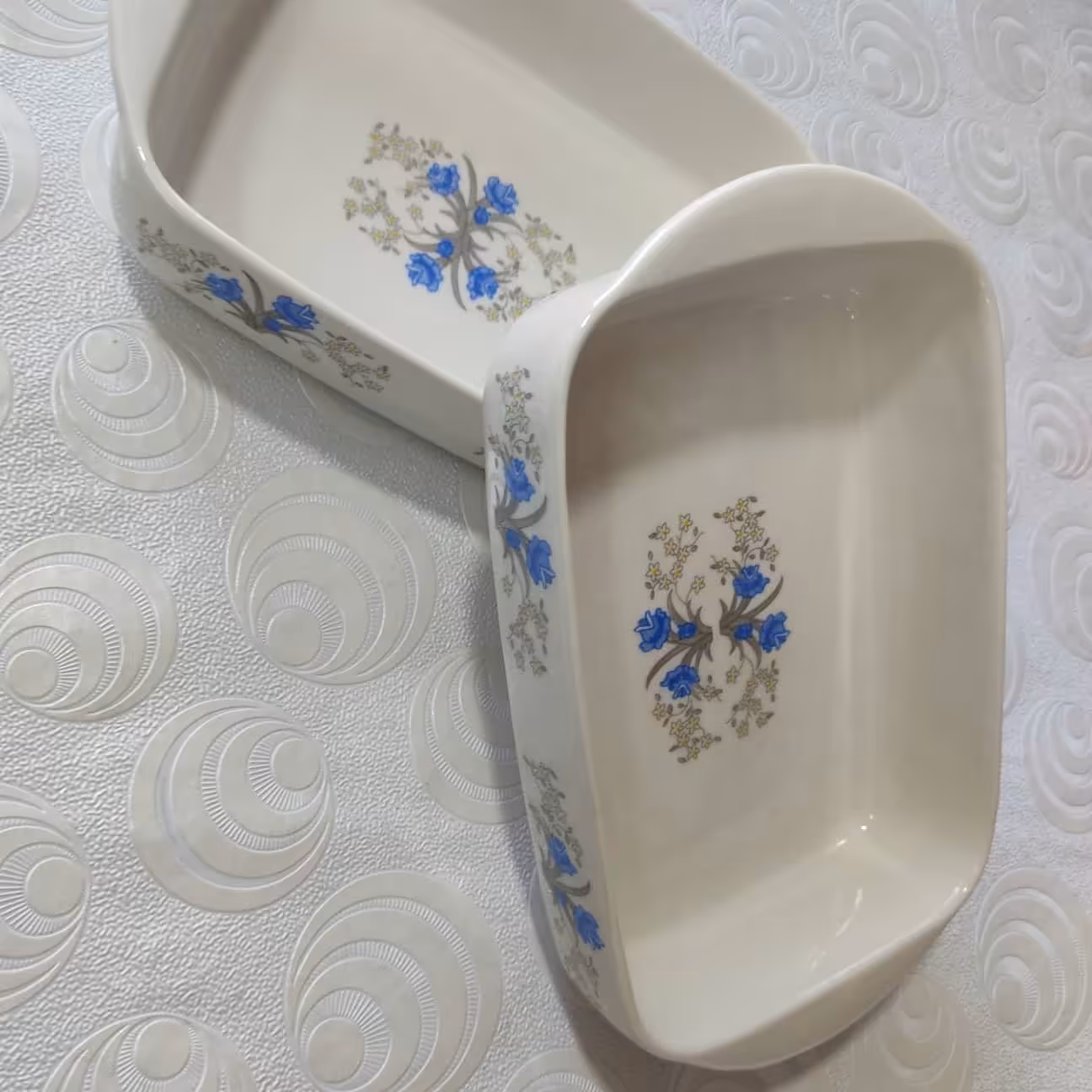 تابه چینی گلدار تکی