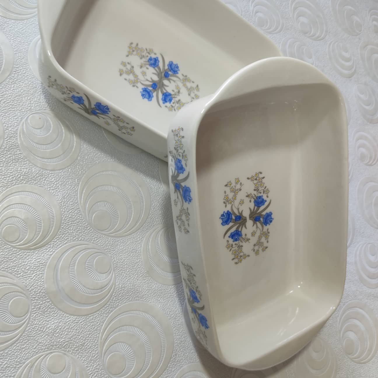 تابه چینی گلدار تکی