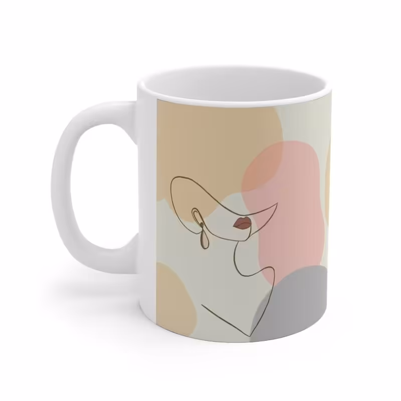 ماگ طرح دخترانه Girlie مدل NM1295