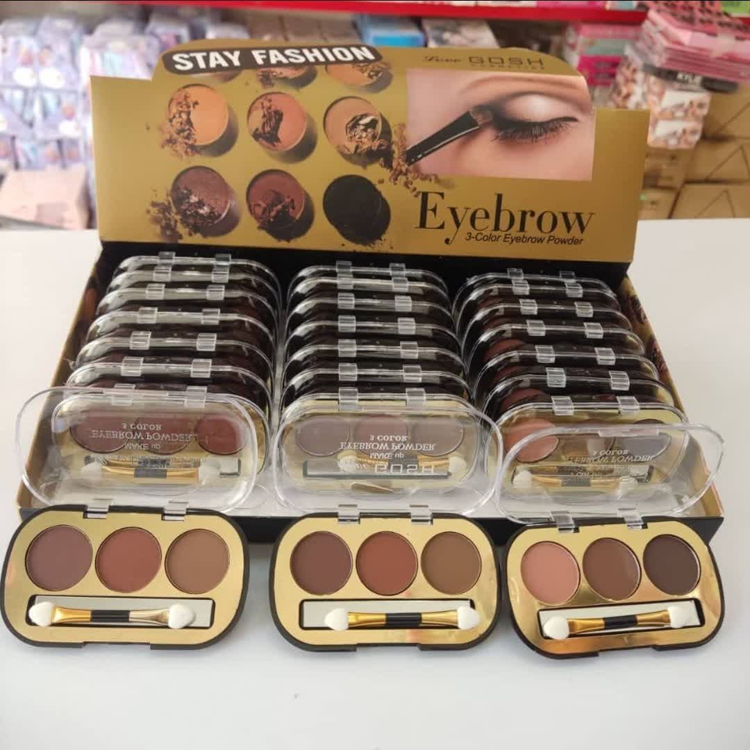 سایه ابرو 3 رنگ گاش،ماندگاری بالا
