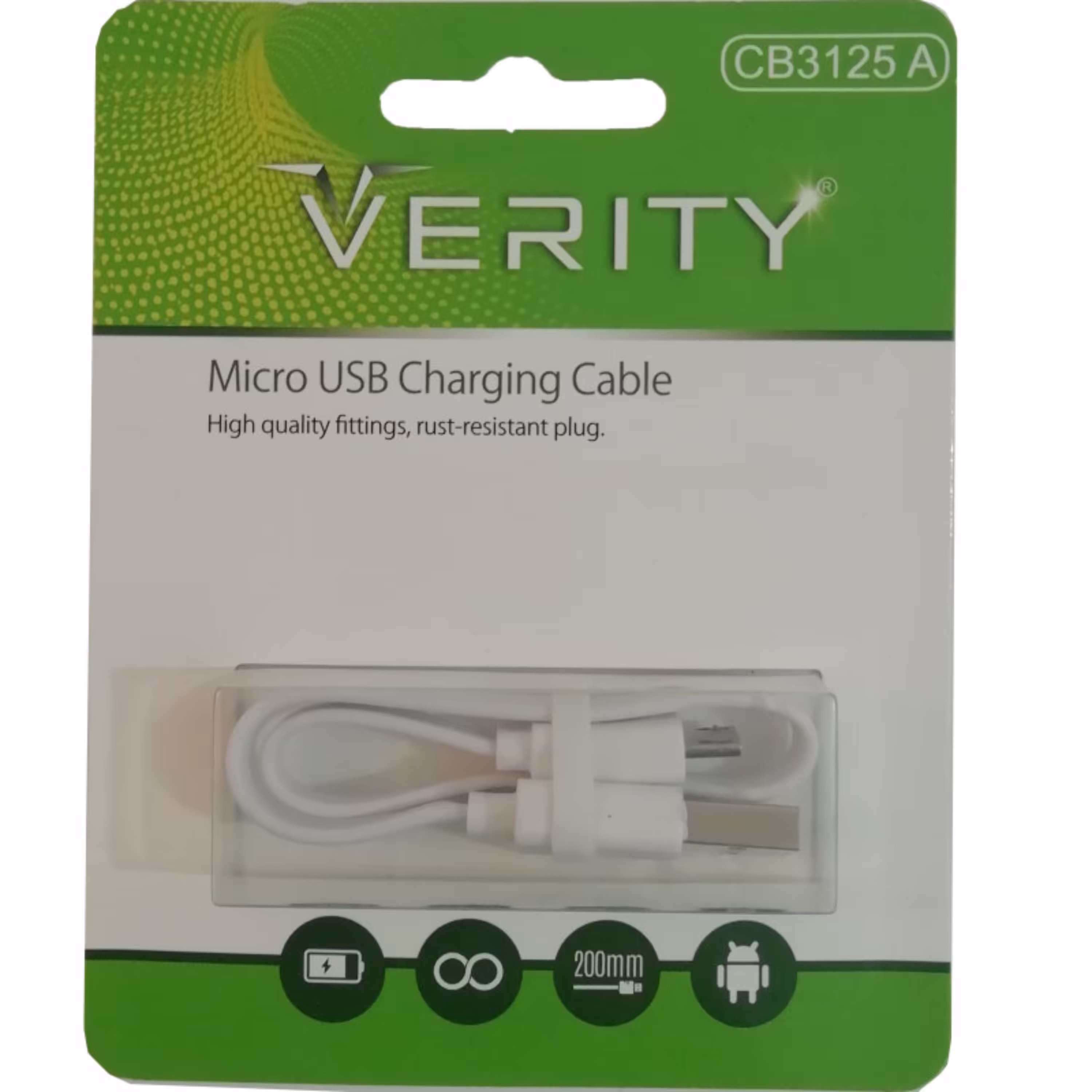کابل تبدیل USB به microUSB وریتی مدل CB3125A