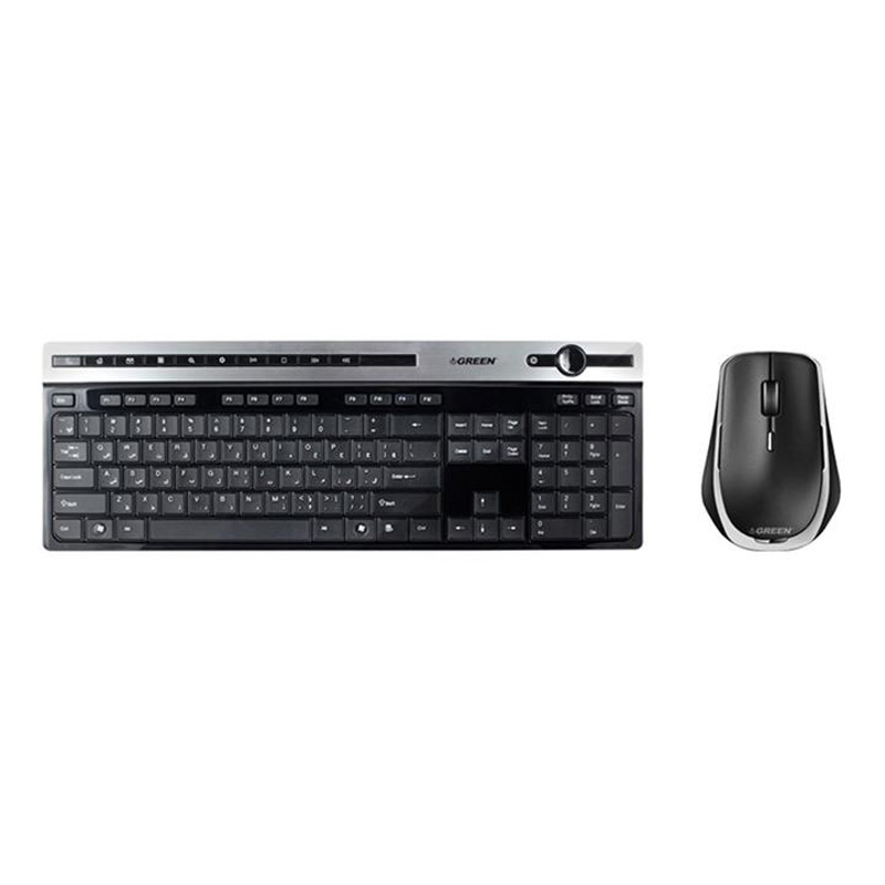 کیبورد و ماوس بی سیم گرین مدل GKM-505W با حروف فارسی