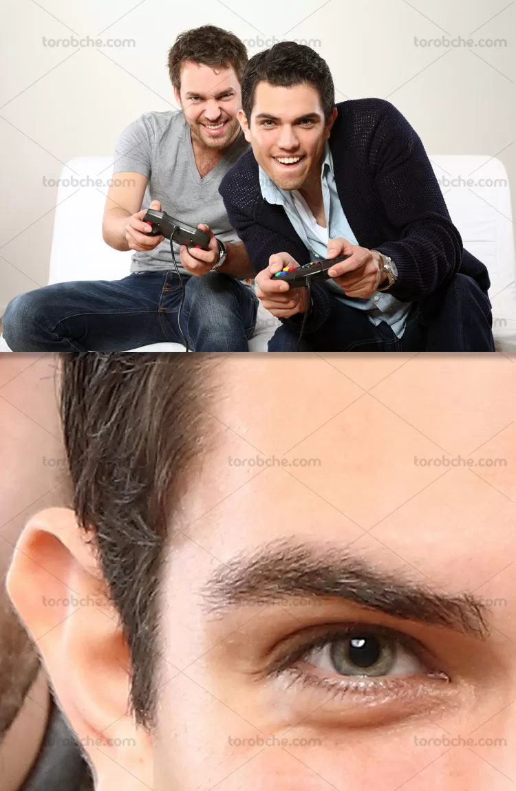 عکس هیجان بازی با کنسول ها | گرافیک با طعم تربچه