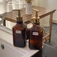 جا مایع شیشه ای مدل پارلا قهوه ای طلایی مات دنیز