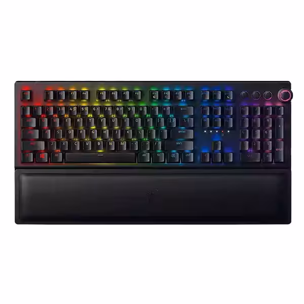 کیبورد گیمینگ ریزر مدل RAZER BLACKWIDOW V3 PRO GREEN
