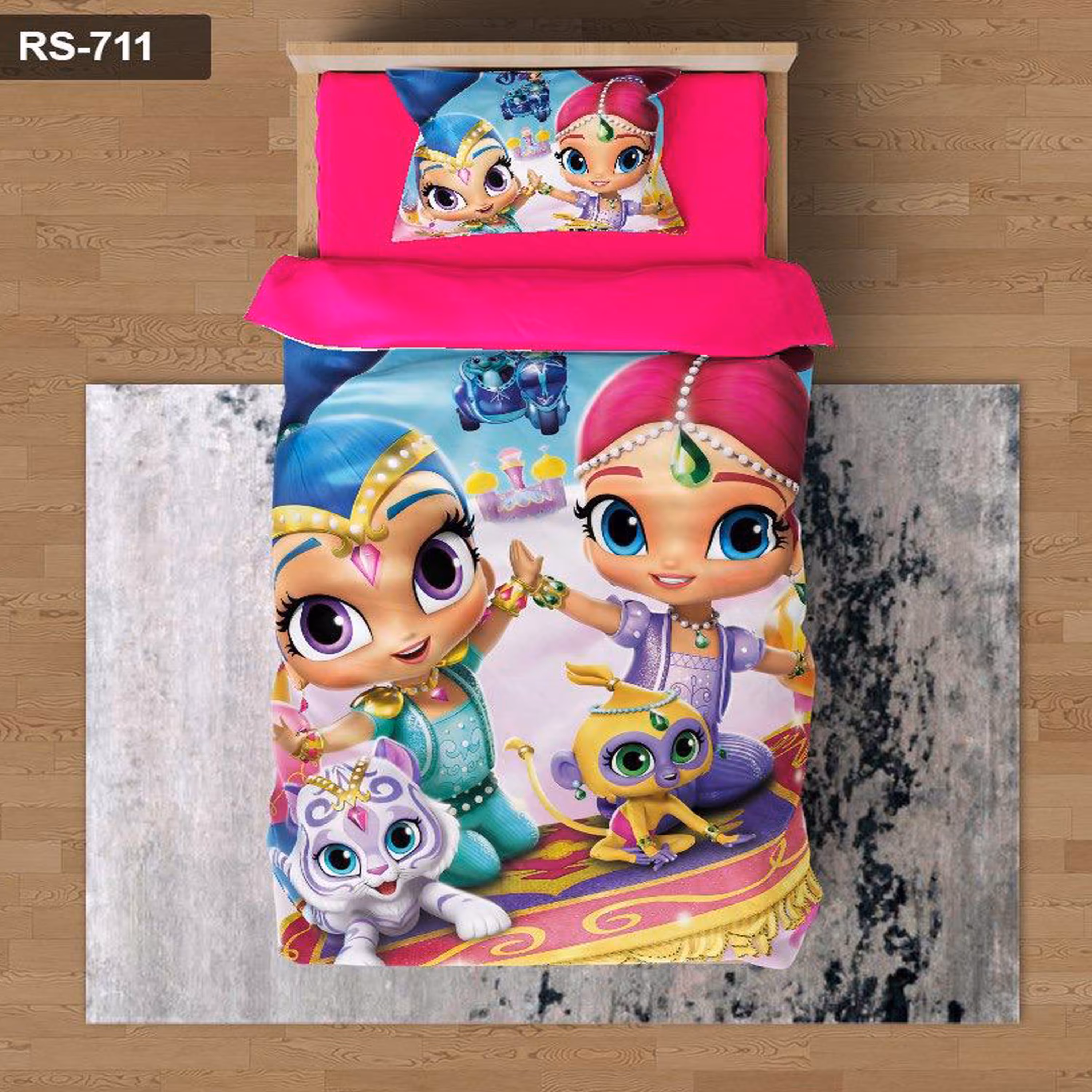 سرویس روتختی 1 نفره تنسل چاپی برندترک لند (Turk Land)  کد rs 711