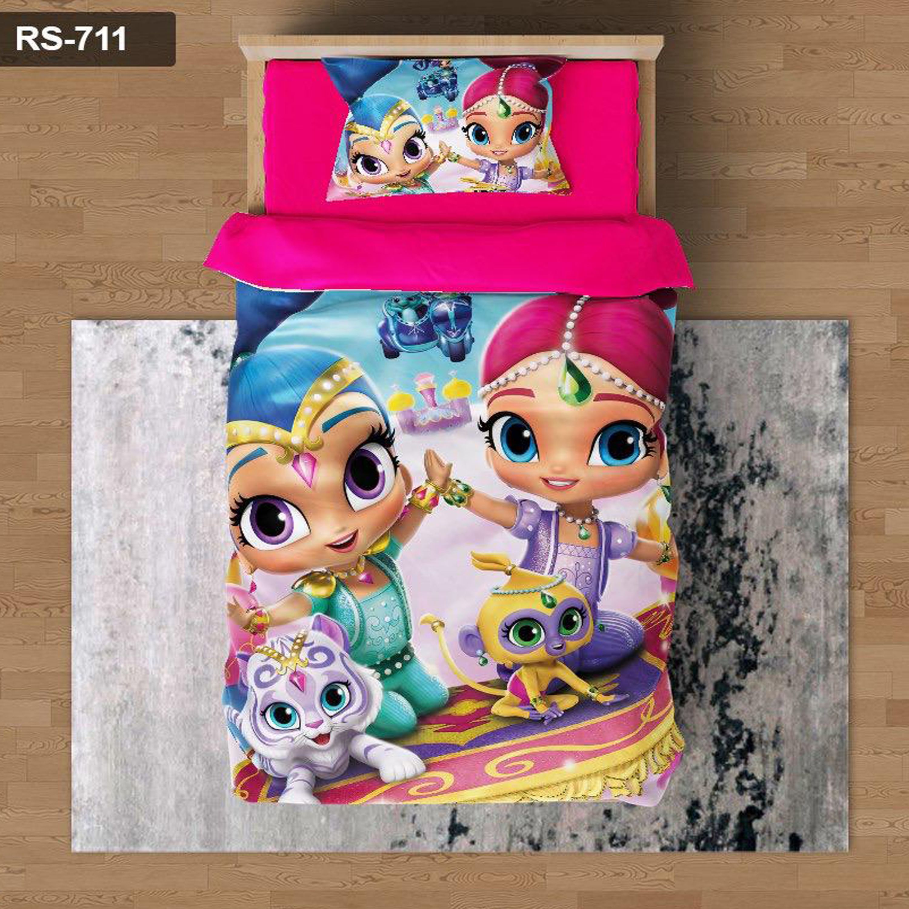 سرویس روتختی 1 نفره تنسل چاپی برندترک لند (Turk Land)  کد rs 711