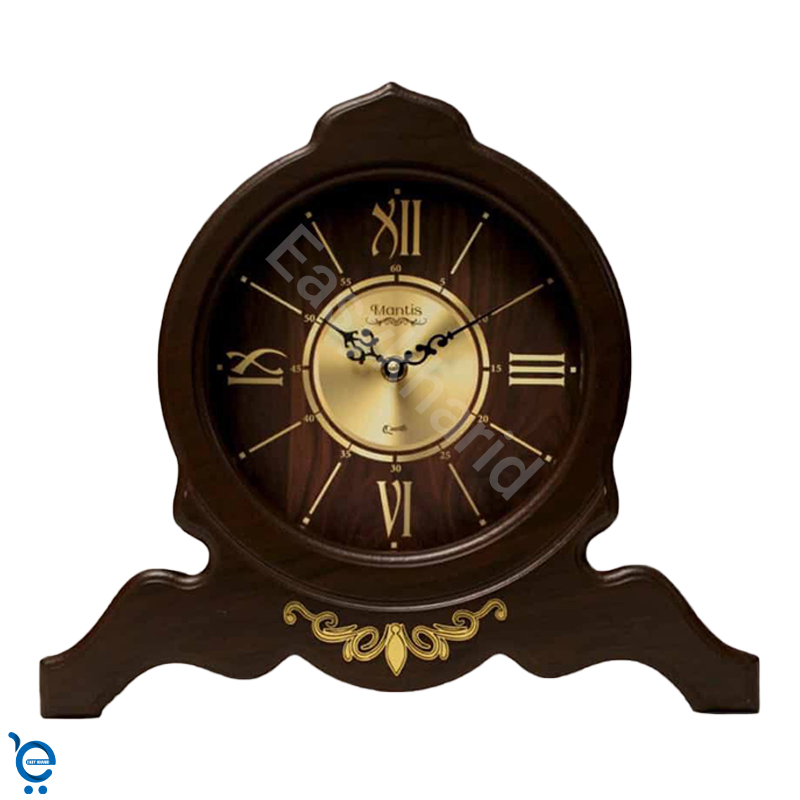 ساعت رومیزی چوبی مانتیس کد 102