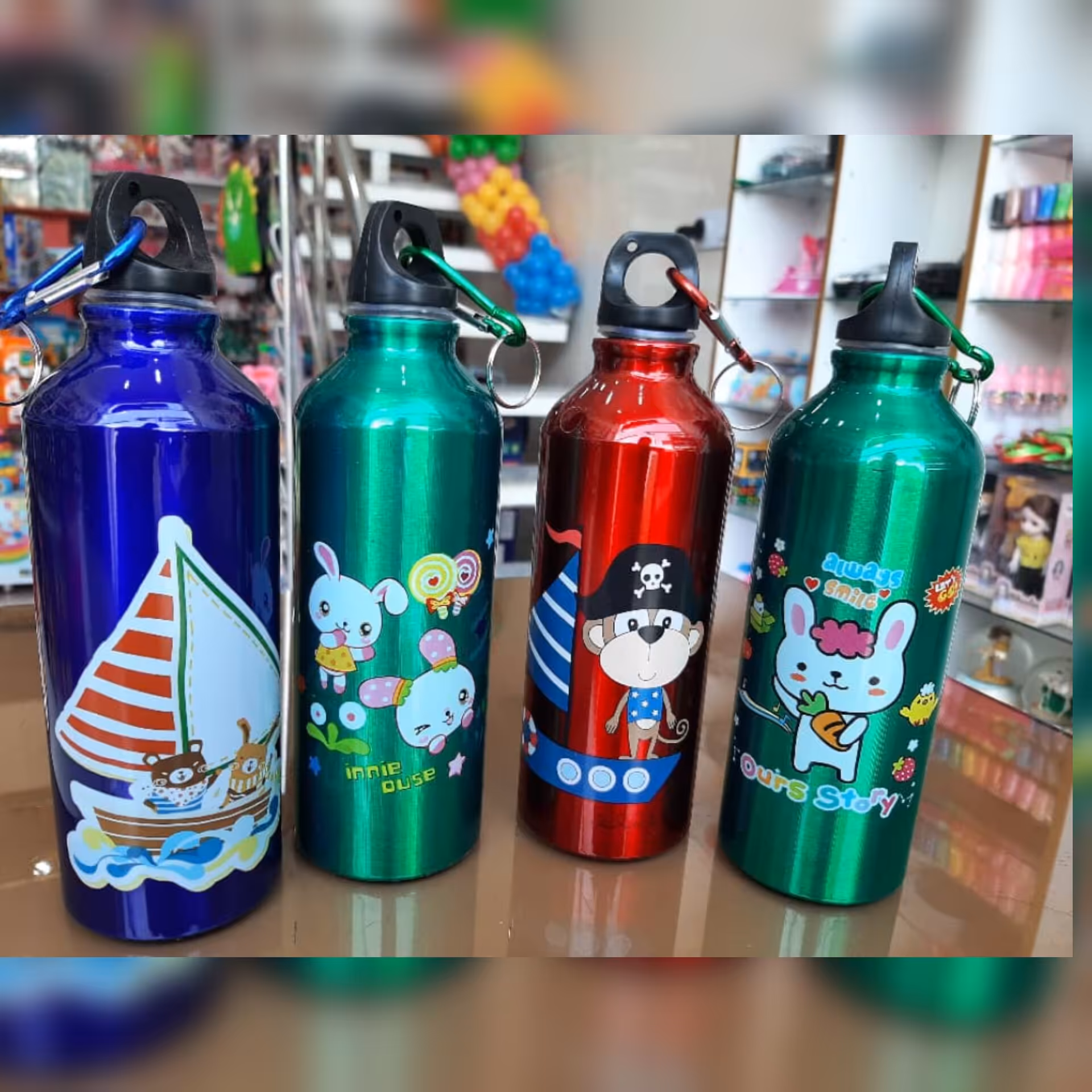 قمقمه فلزی با طرح های فانتزی