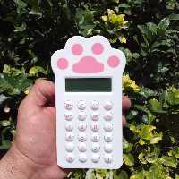 ماشین حساب مدل پنجه جنس اصلی و درجه یک 8 رقمی ( اعداد بزرگ و خوانا )